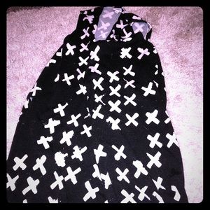 Lularoe L Black and White Joy